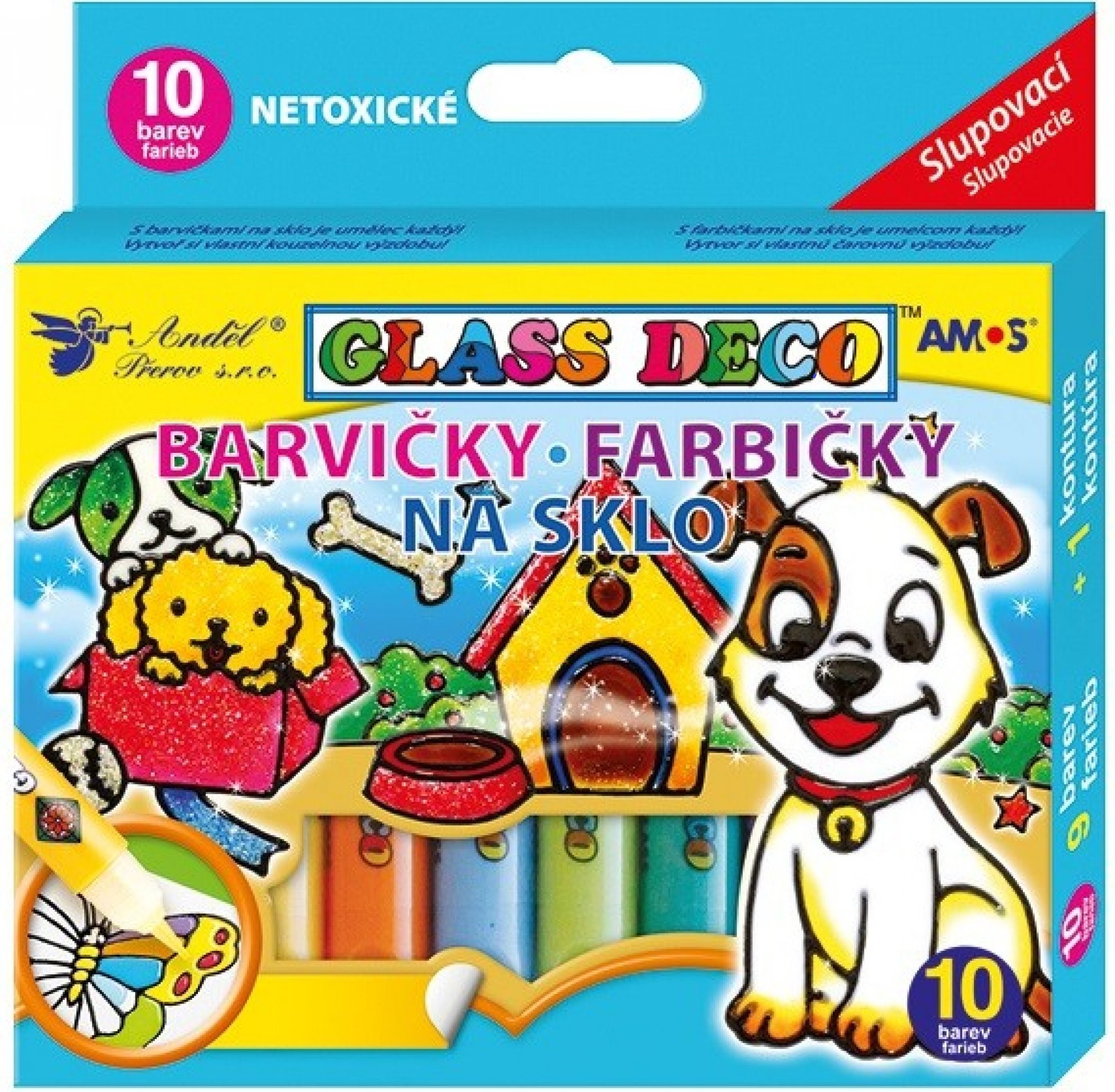 Barvy a předlohy na sklo