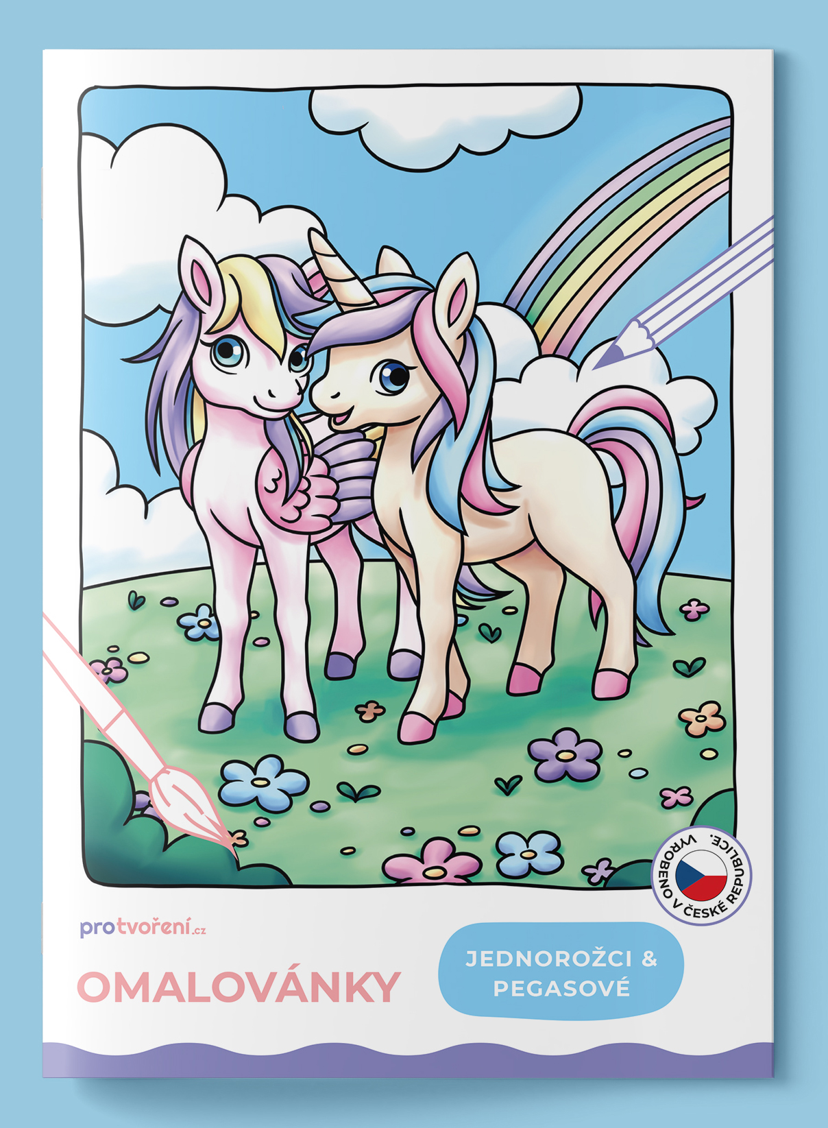 Omalovánky jednorožci a pegasové A5
