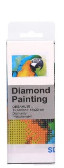 Kreativní set diamantový obrázek Papoušek 15x20cm