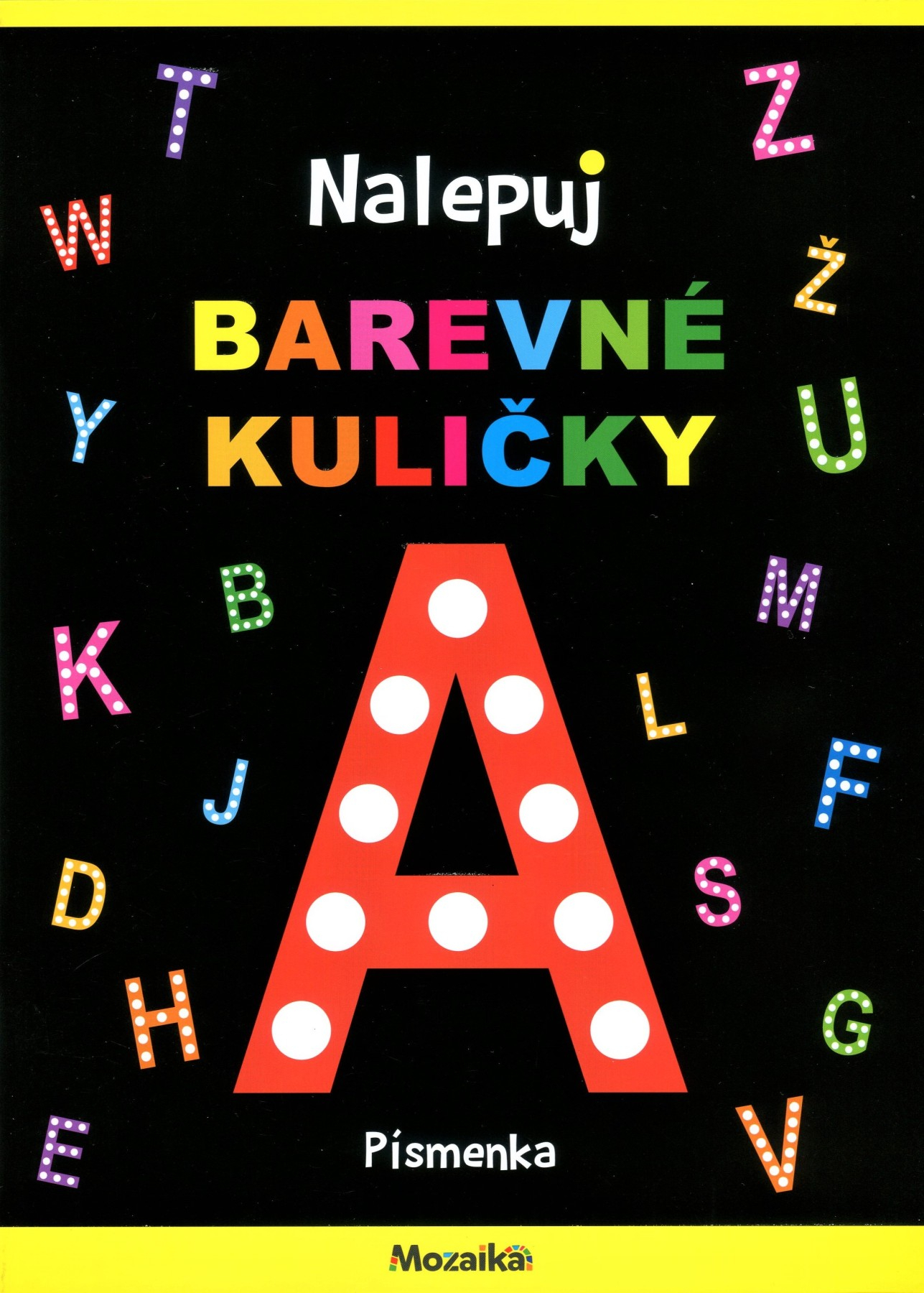 Nalepuj barevné kuličky - Písmenka Poškozené
