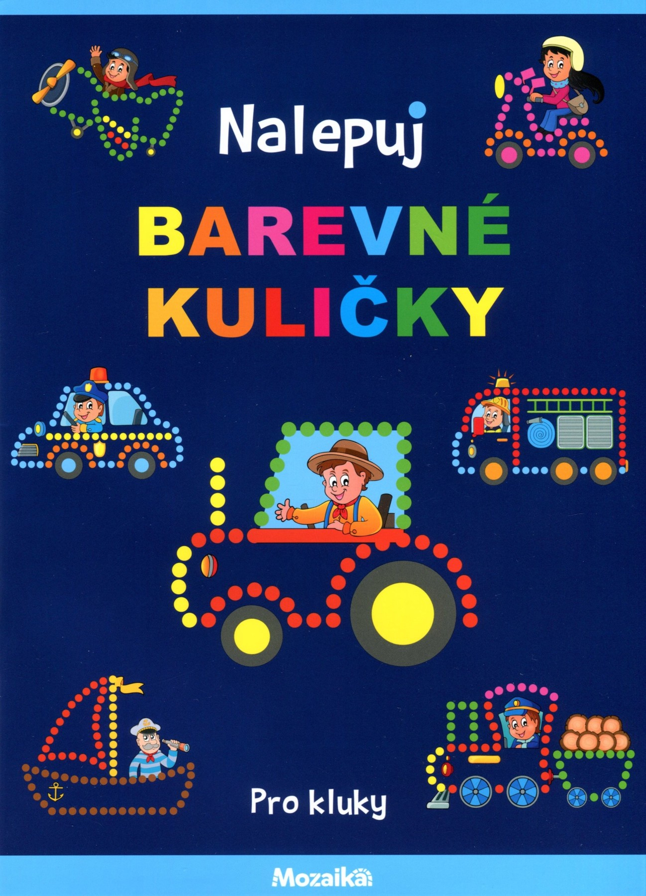 Nalepuj barevné kuličky - Pro kluky Poškozené