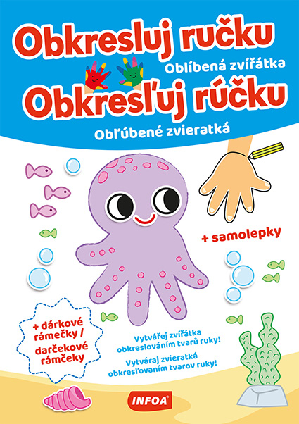 Obkresluj ručku - Oblíbená zvířátka Poškozený