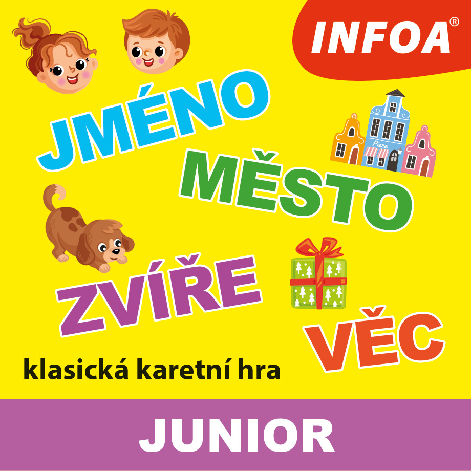 Krabicová hra - Jméno, město, zvíře, věc JUNIOR Poškozený