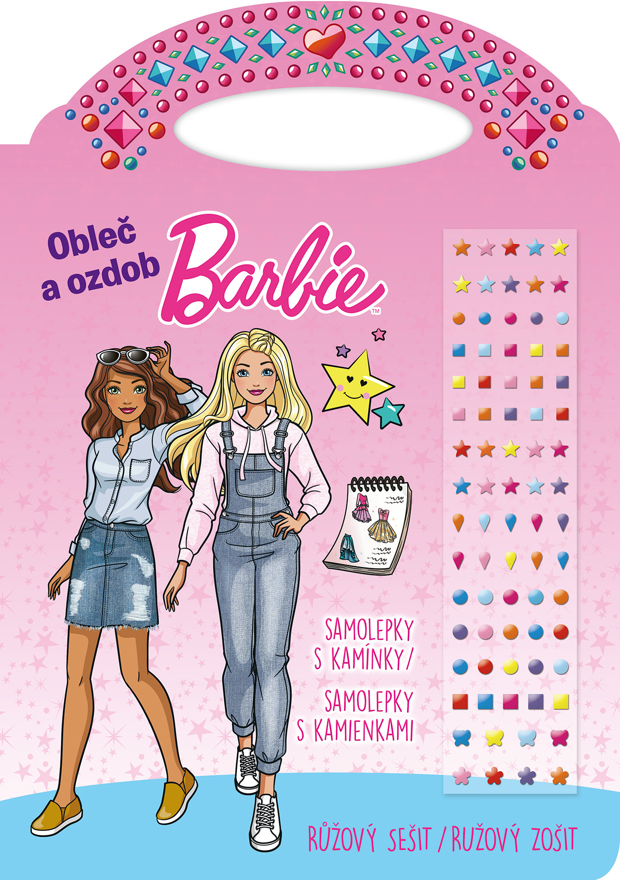 Barbie - růžový sešit Poškozený