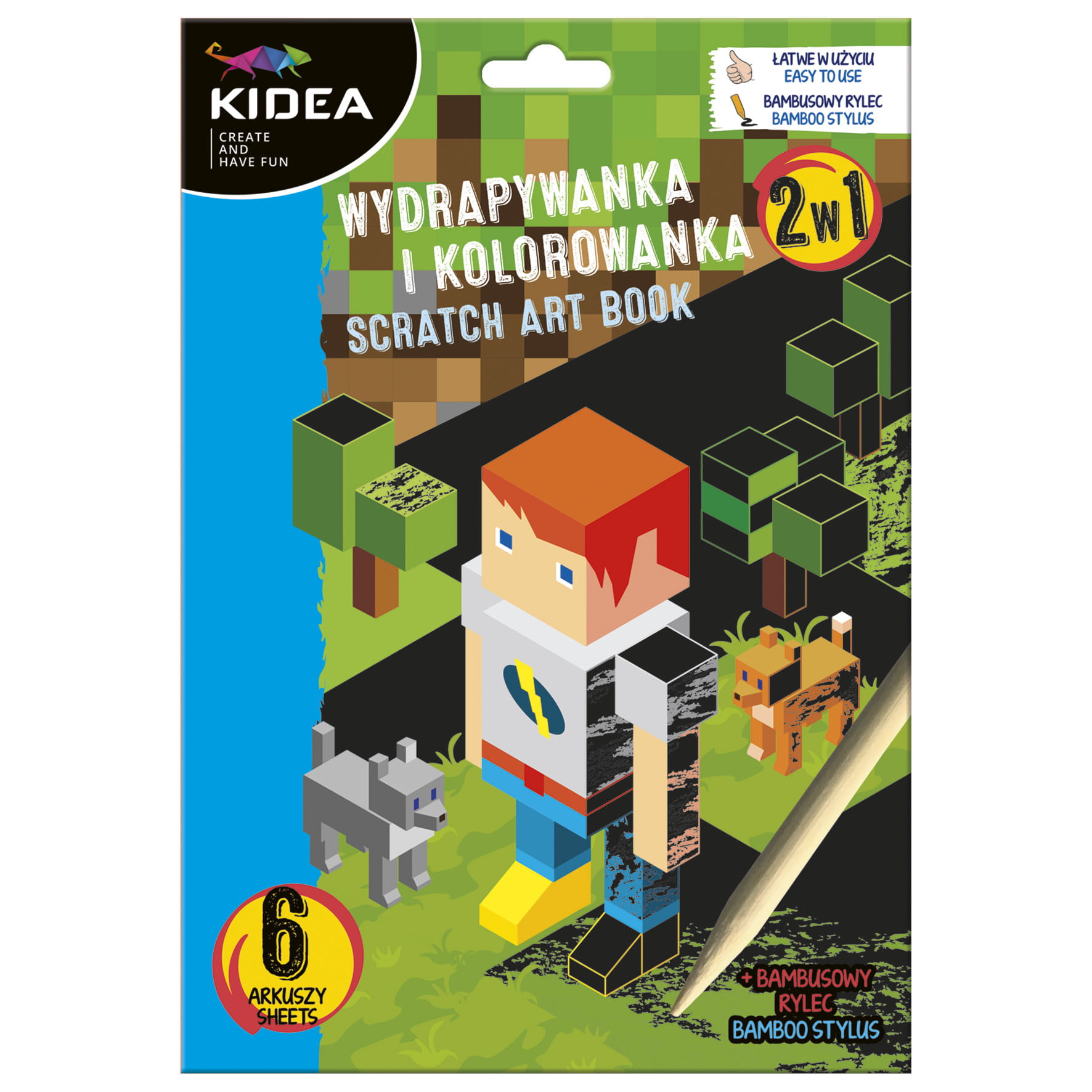 Škrabací obrázek, sada 6 listů, 18x26 cm, Game