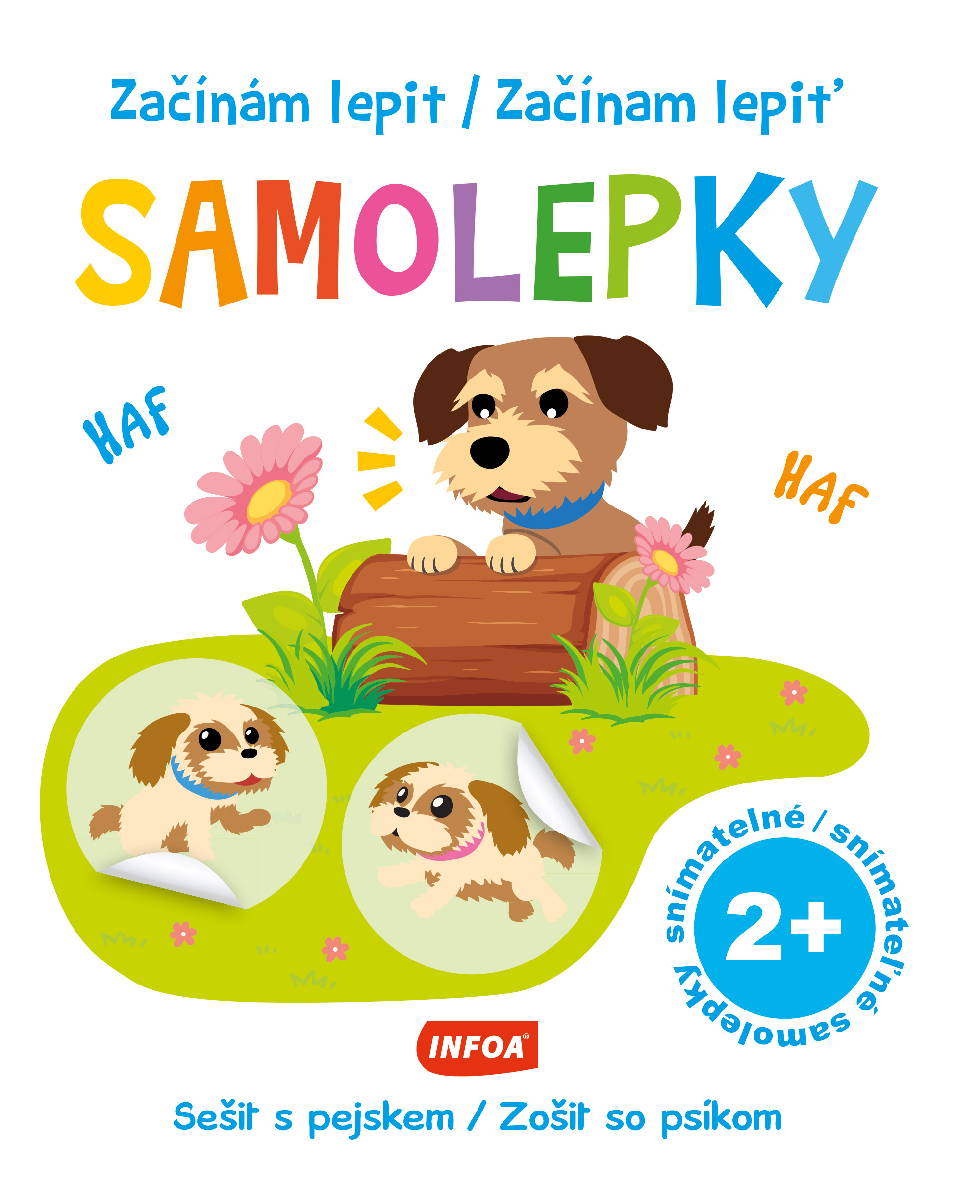 Začínám lepit SAMOLEPKY - Sešit s pejskem Poškozený