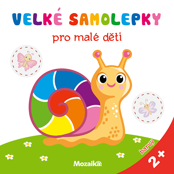 Velké samolepky pro malé děti - barvy Poškozený