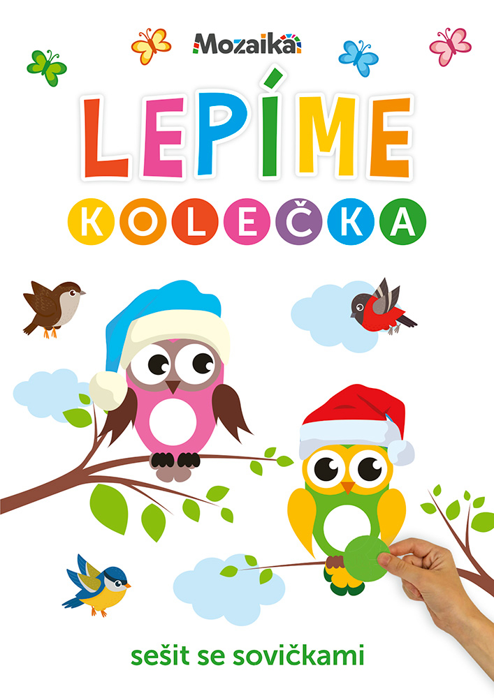 Lepíme kolečka sešit se sovičkami Poškozené
