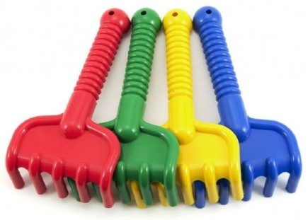 Hrabičky plast 19cm