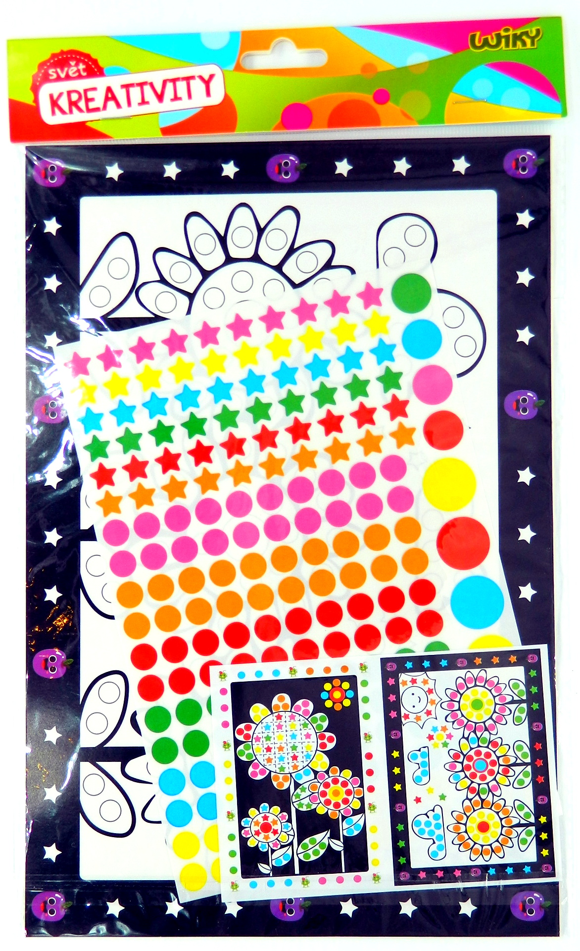 Kreativní set zábavné lepení 20x34cm Kytky