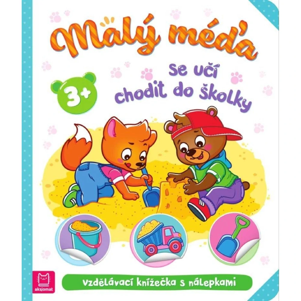 Malý méďa se učí chodit do školky Poškozený