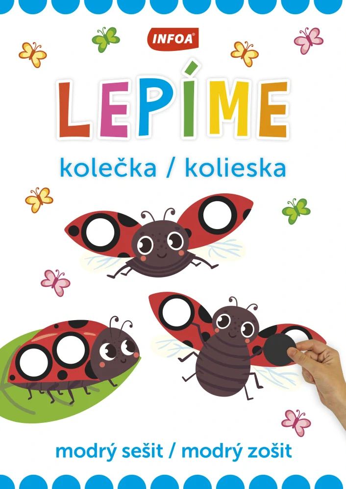 Lepíme kolečka modrý sešit Poškozené