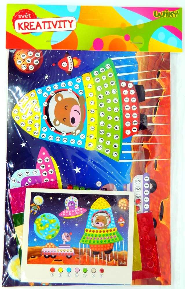 Kreativní set 17,5x29cm Vesmír