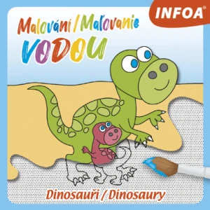 Malování vodou Dinosauři Poškozený