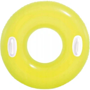 Kruh plavací s držadlem 76cm - žlutá