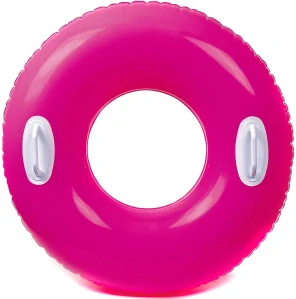 Kruh plavací s držadlem 76cm - růžová