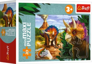 TREFL Puzzle Svět dinosaurů: Triceratops 20 dílků