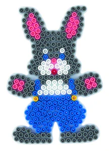 Podložka na zažehlovací korálky MIDI Králík