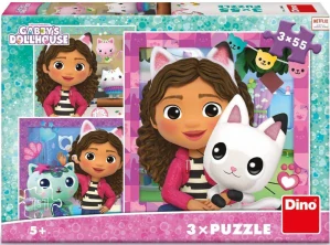 Puzzle Gábi a kamarádi 3x55 dílků