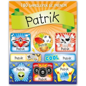 Veselé nálepky samolepky se jménem Patrik