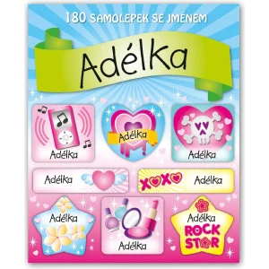 Veselé nálepky samolepky se jménem Adélka