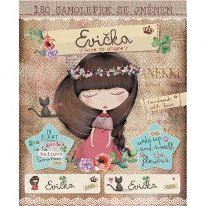 Nálepky samolepky se jménem Evička
