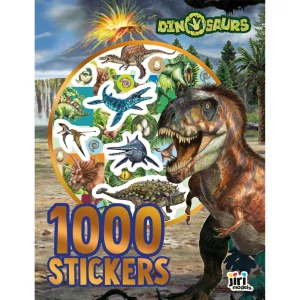 1000 samolepek v sešitu Dinosauři poškozená