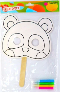 Kreativní set maska panda + fixy