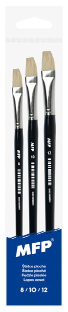 Štětec plochý set 3 ks 8,10,12/577C