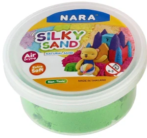 Písek tekutý NARA 100g s vykrajovátky 2ks Zelená