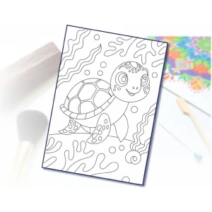 Šablona na pískování želva v moři A4