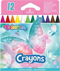 Colorino voskovky Motýlová edice 12 barev