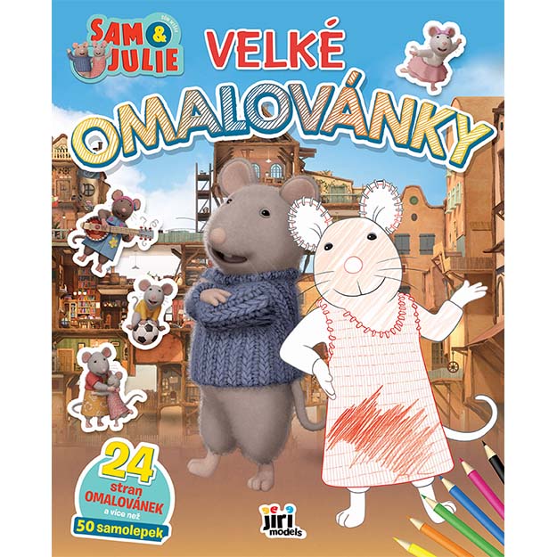 Velké omalovánky Dům myšek Sam & Jůlie