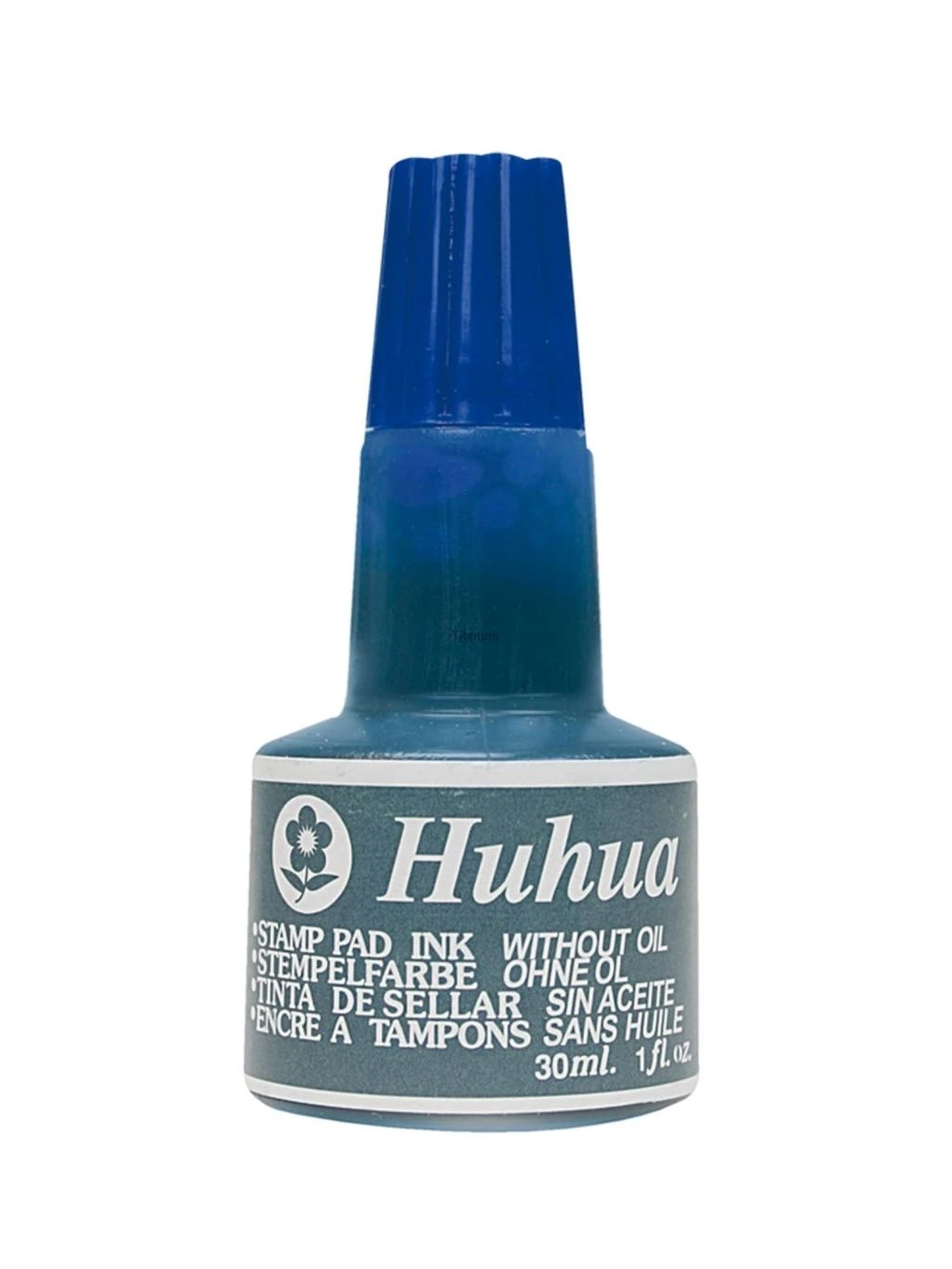 Inkoust pro razítka, modrá, bez oleje, 30ml, 1 kus