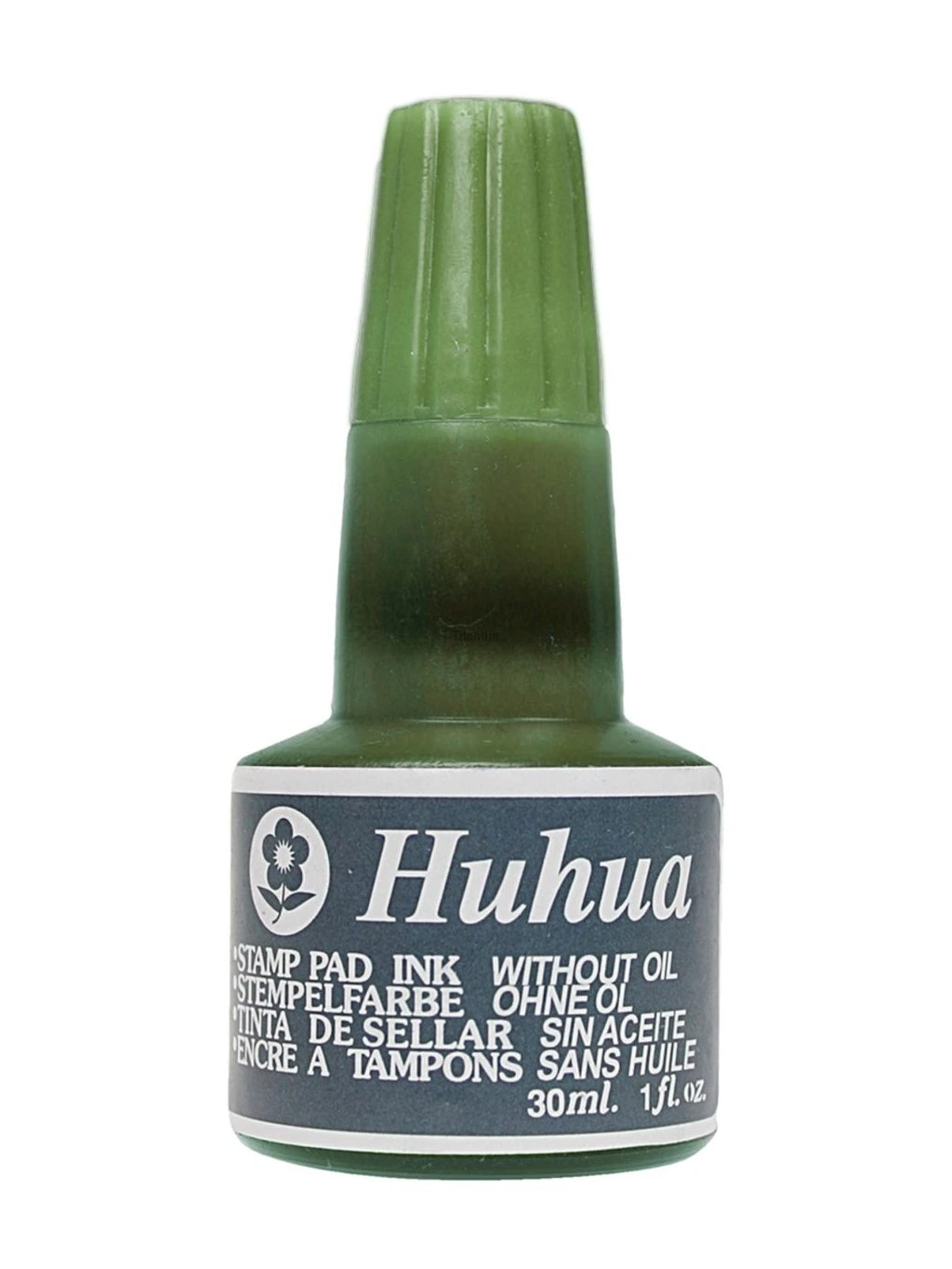 Inkoust-razítka, zelená, pryž., polymerní, bez oleje, 30ml, 1 kus