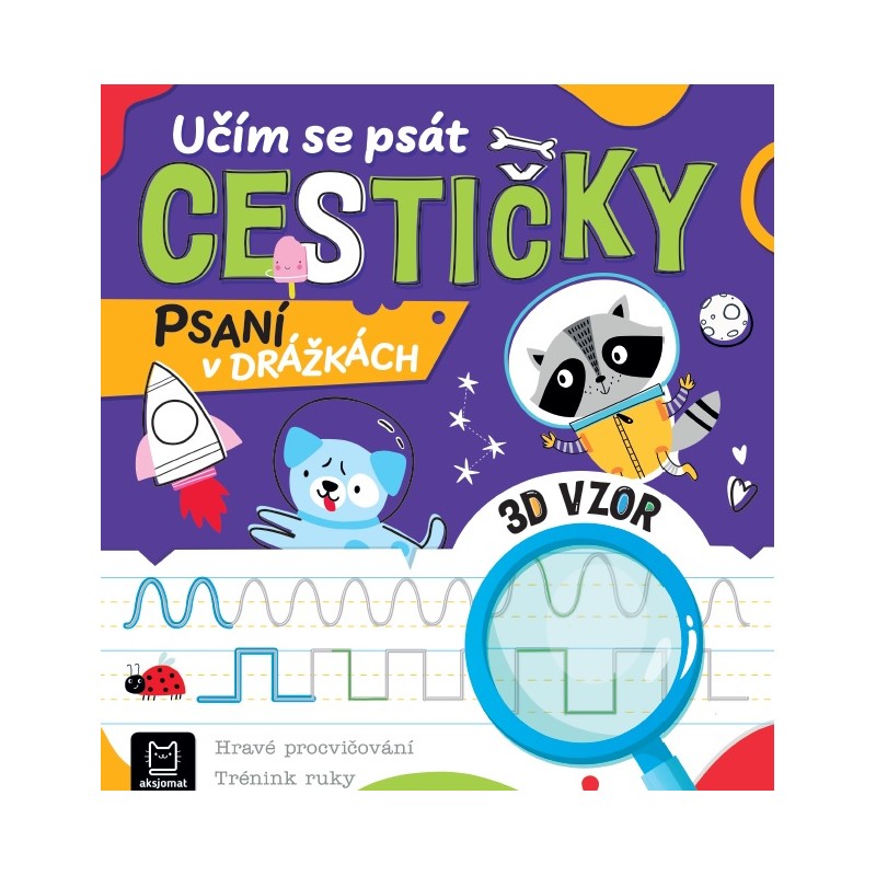 Psaní v drážkách Učím se psát Cestičky Poškozené