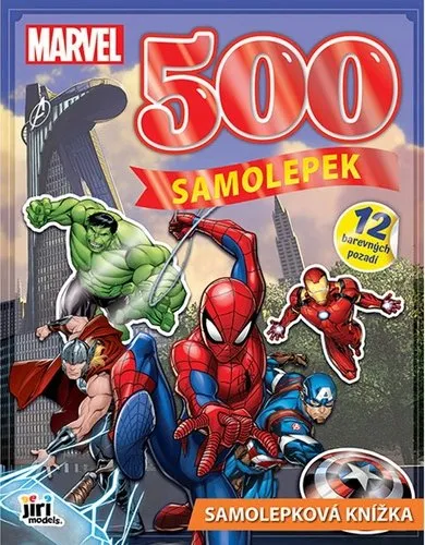 Samolepková knížka 500 samolepek Marvel poškozená