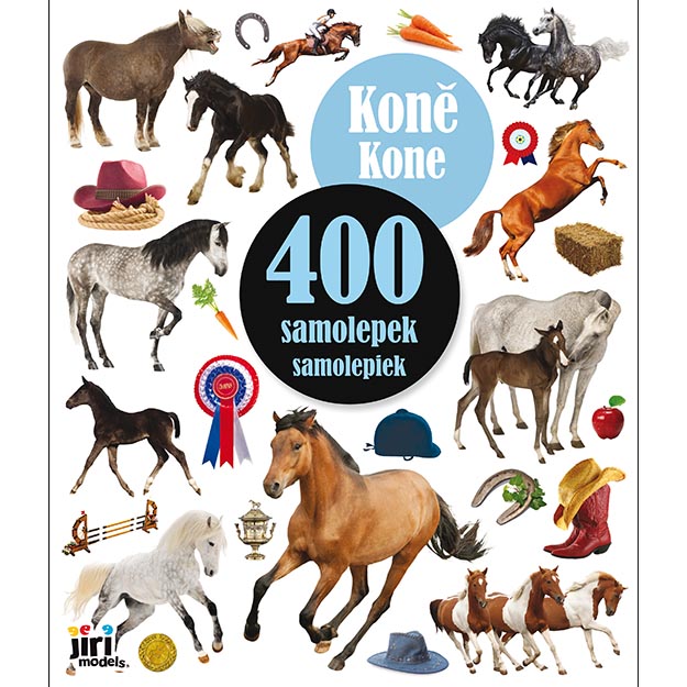 400 samolepek koně Poškozené více