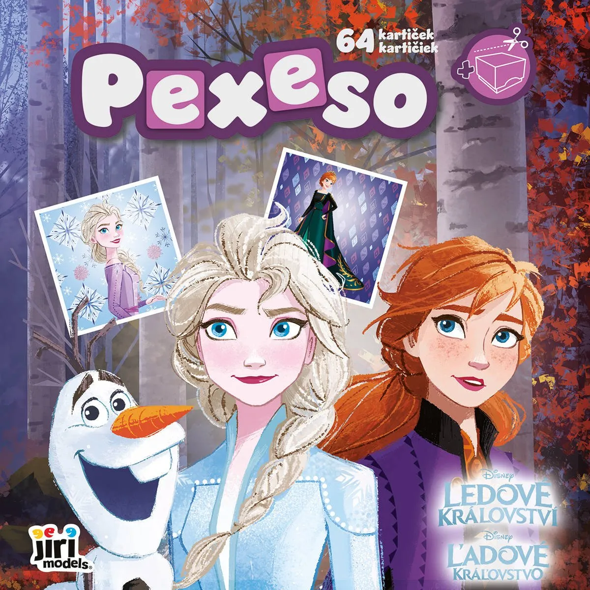 Pexeso v sešitu Ledové království 2