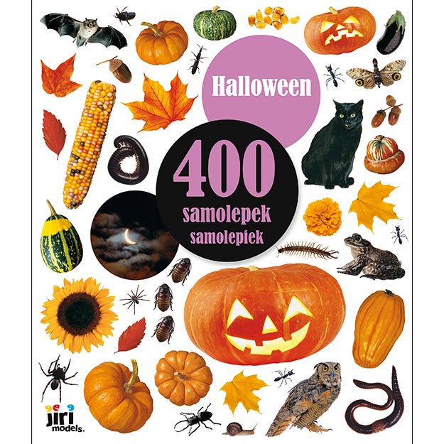 400 samolepek Halloween Poškozené