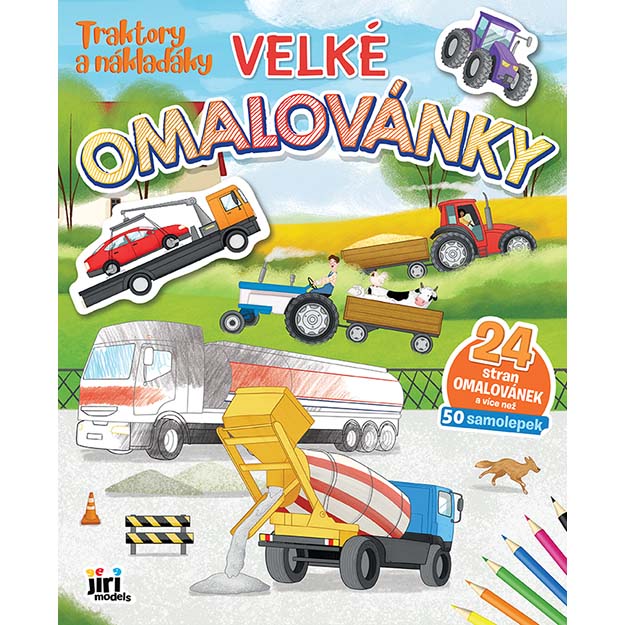 Traktory a náklaďáky Velké omalovánky  Poškozené