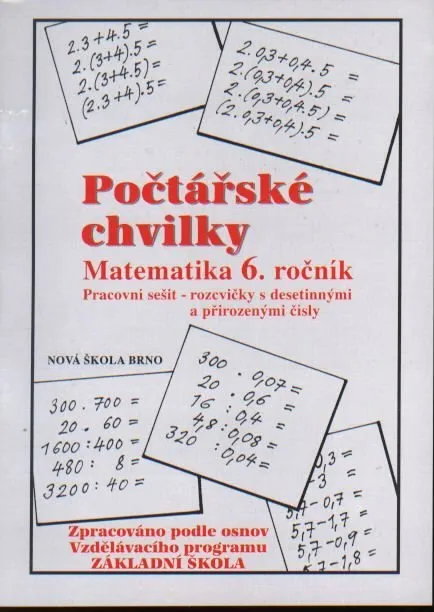 Počtářské chvilky pro 6. ročník