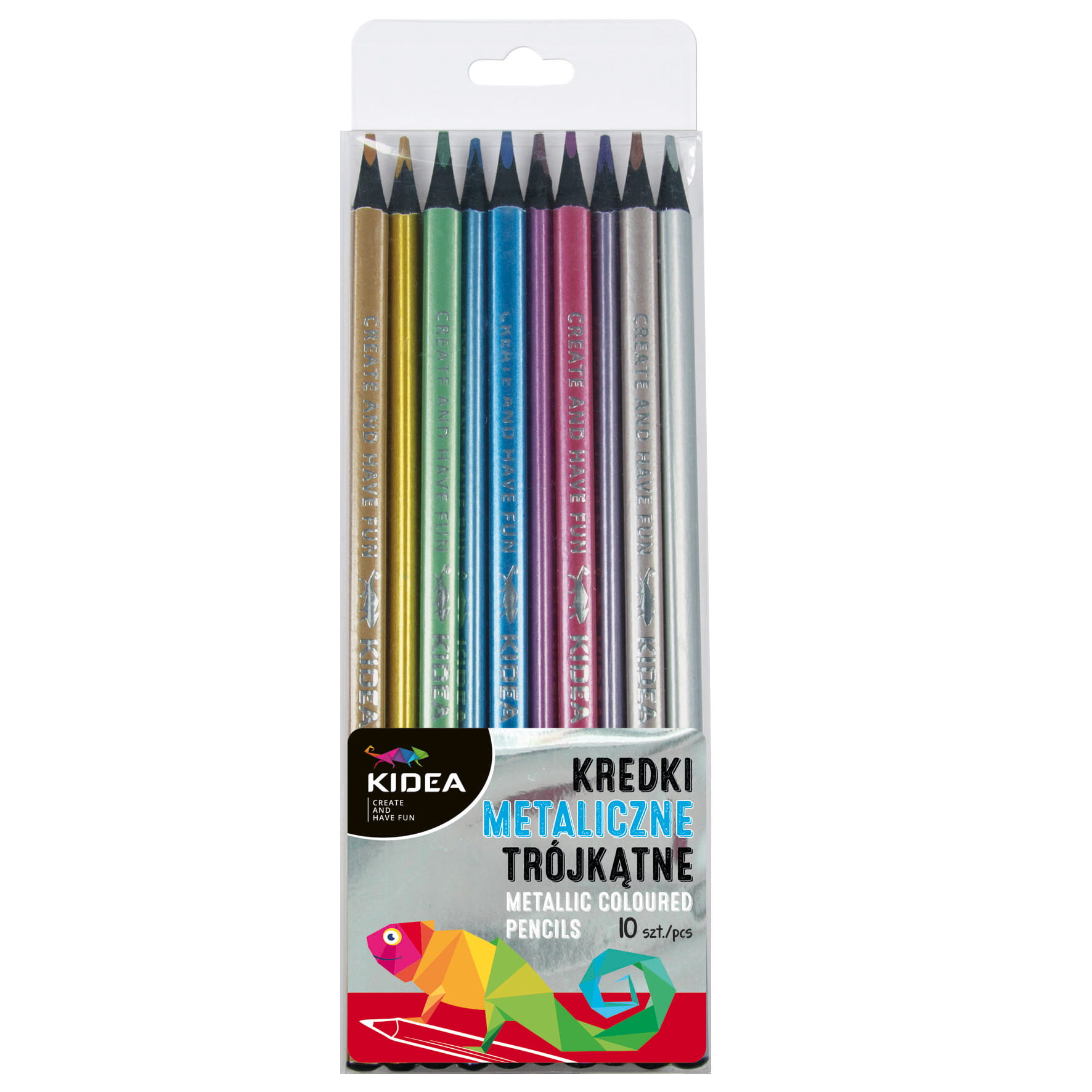 Metalické pastelky 10 barev