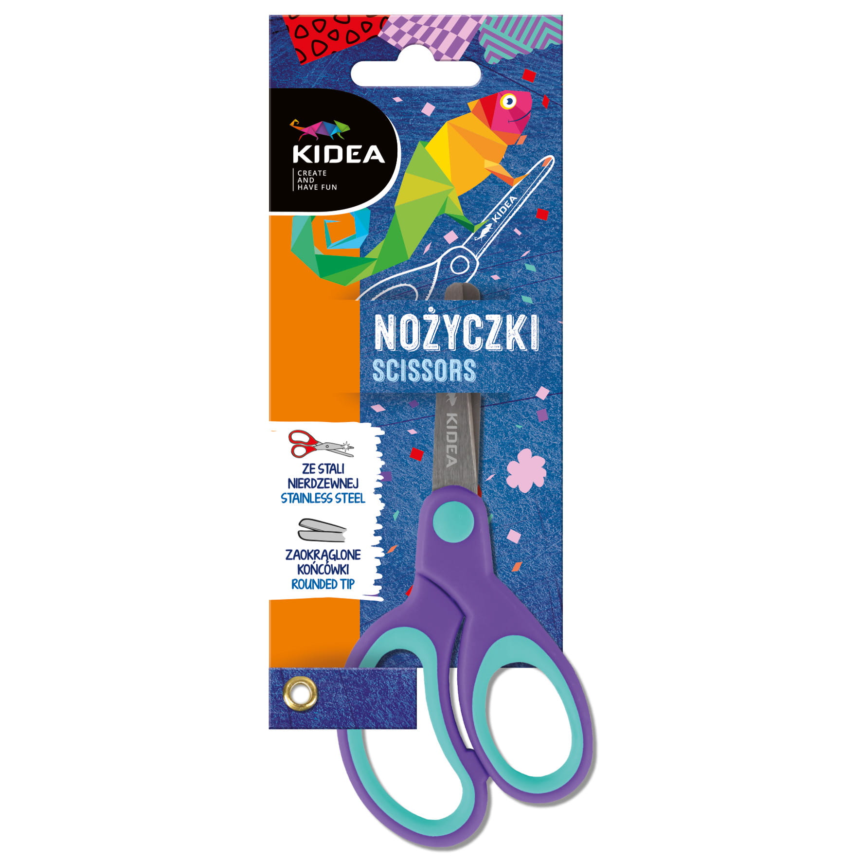 Ergonomické nůžky fialové