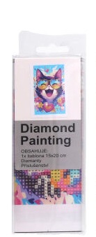 Kreativní set diamantový obrázek Kočka 15x20cm