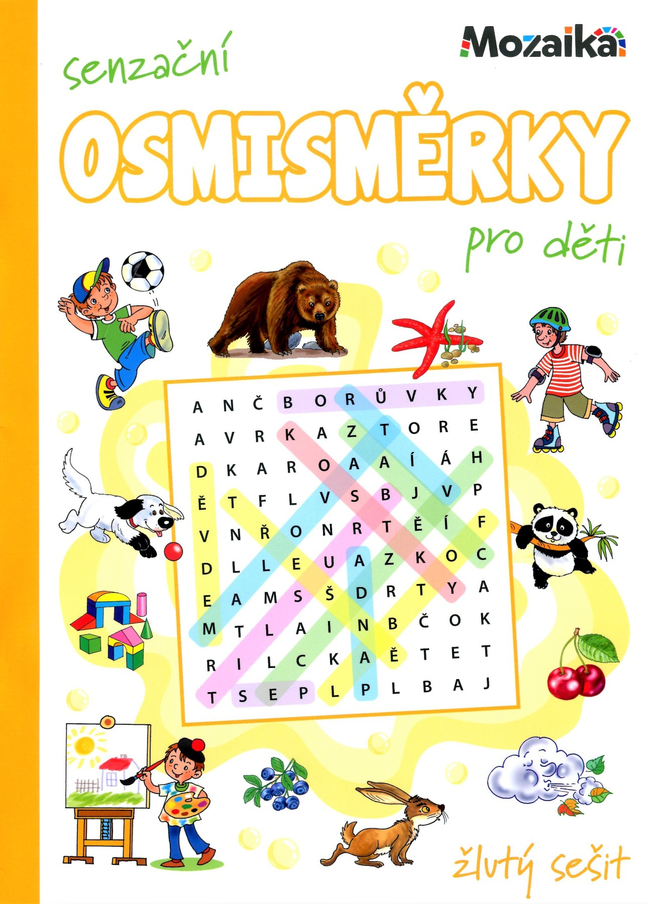 Senzační osmisměrky pro děti - žlutý sešit Poškozené