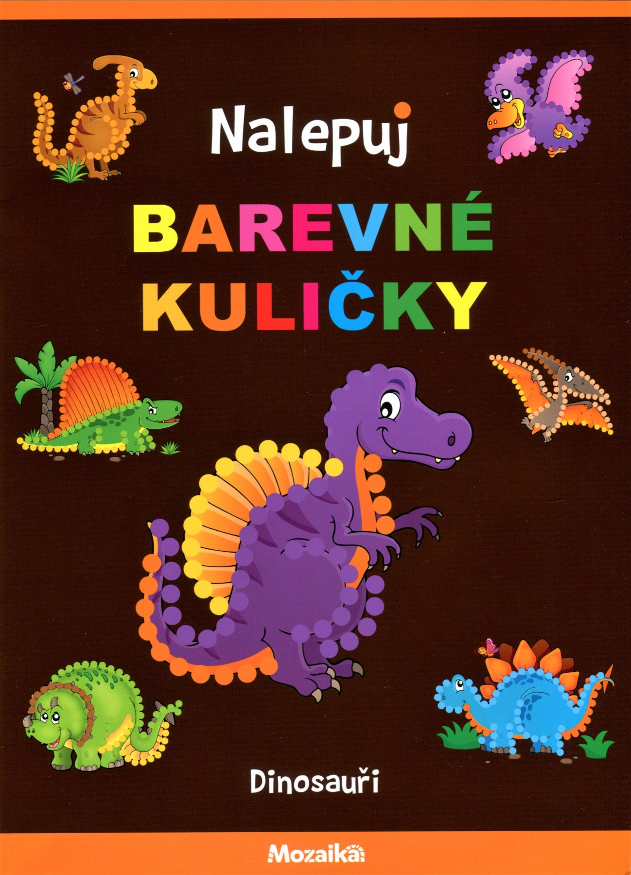 Nalepuj barevné kuličky - Dinosauři Poškozené