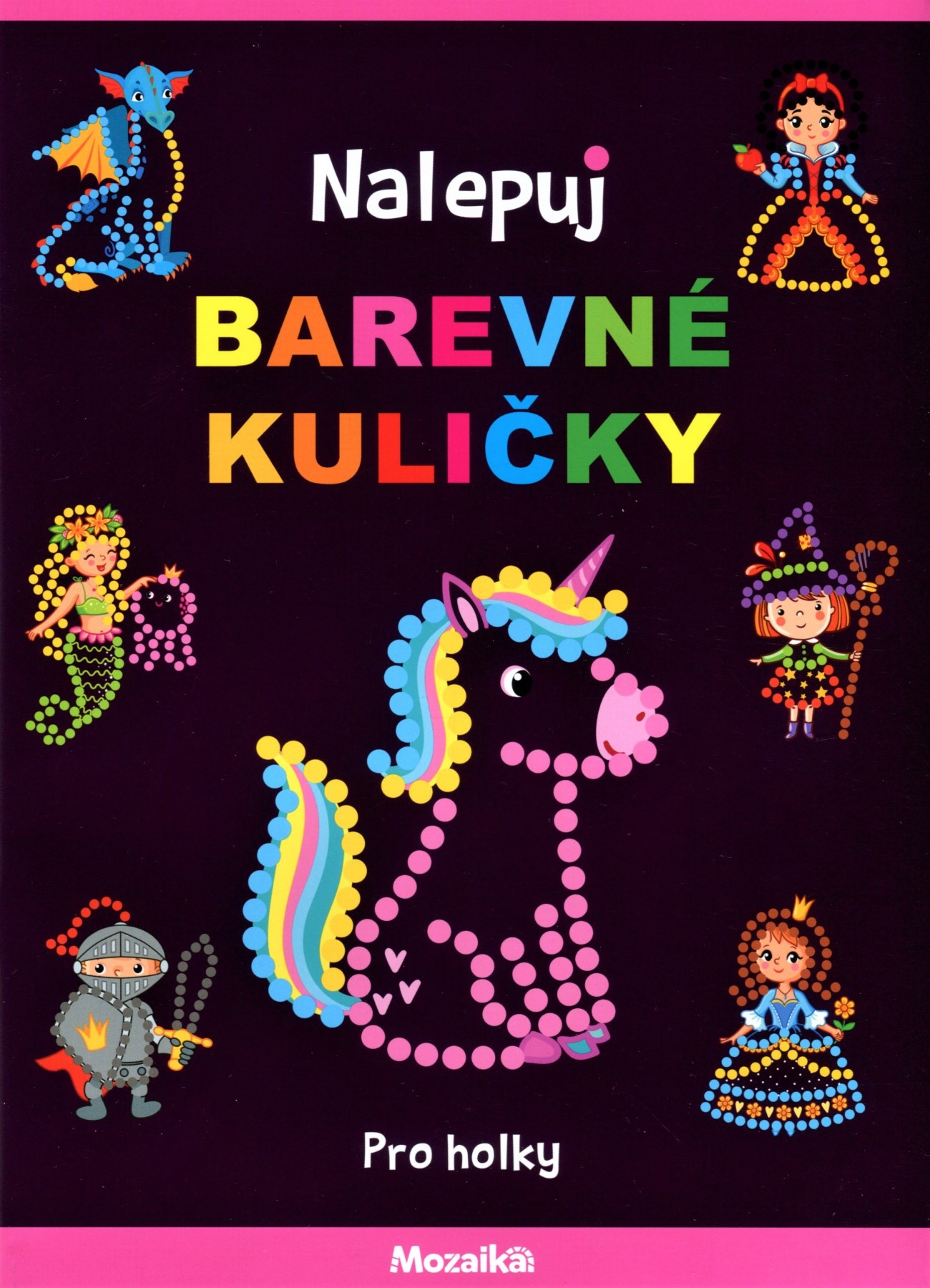 Nalepuj barevné kuličky - Pro holky Poškozené