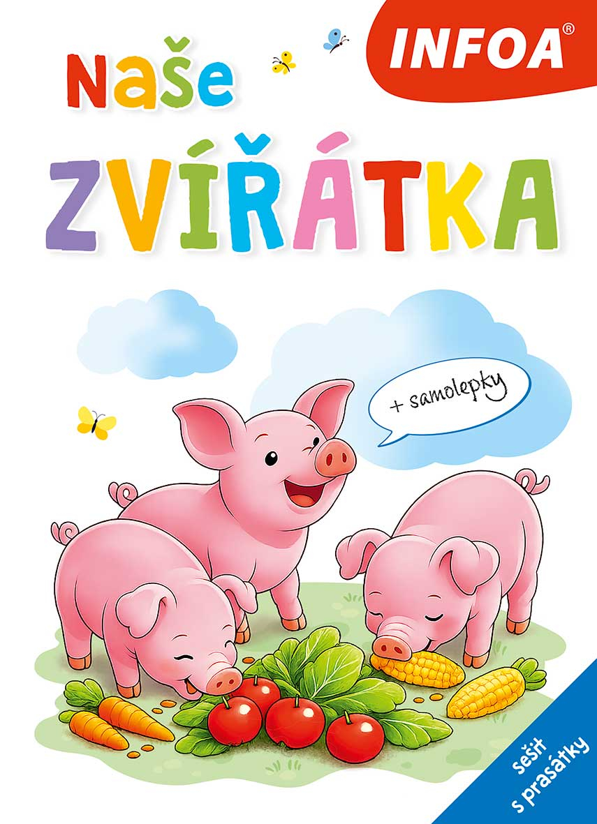 Naše zvířátka - sešit s prasátky Poškozený
