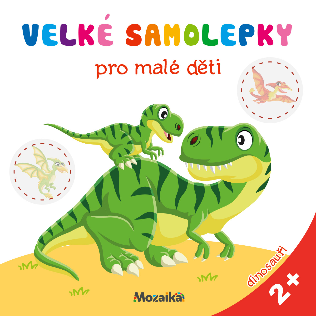 Velké samolepky pro malé děti - dinosauři Poškozený